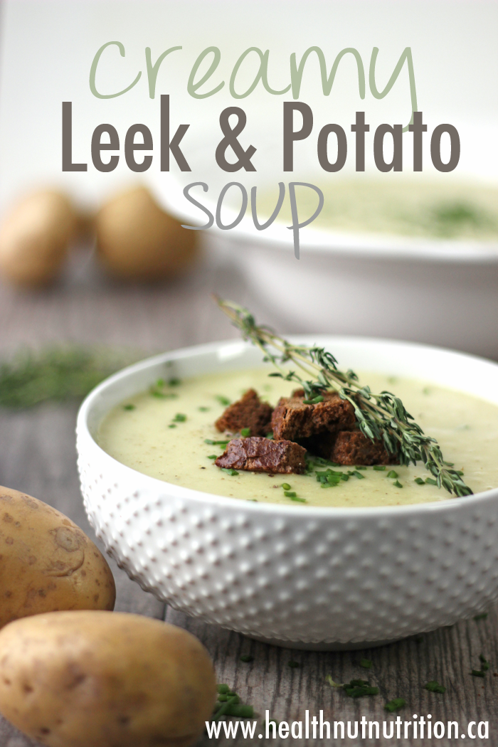 A delicious creamy dairy free Leek and Potato Soup.