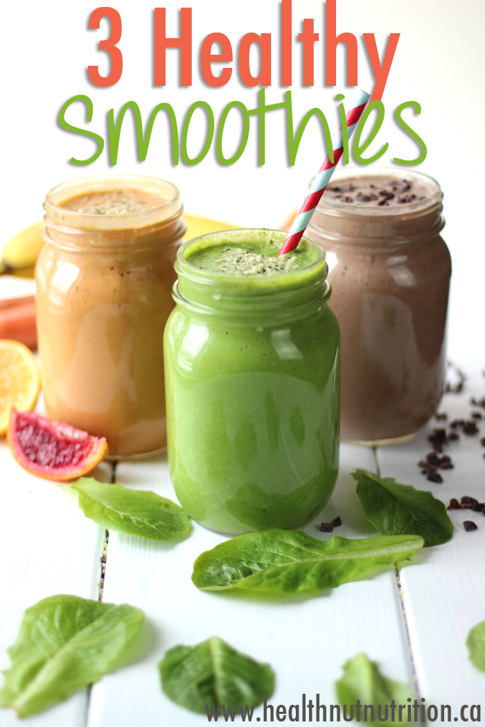 3 healthy breakfast smoothies