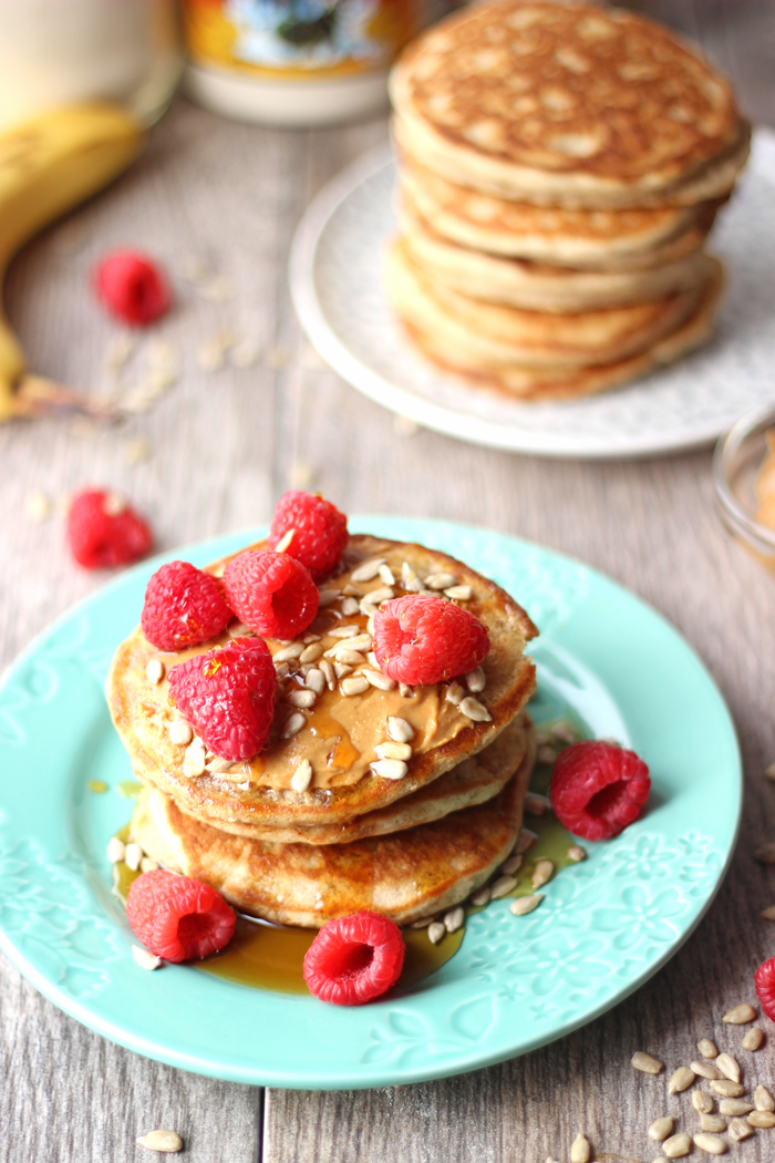 Sundays mornings just got better with these healthy, fluffy and gluten-free pancakes drizzled with Canadian maple syrup. 