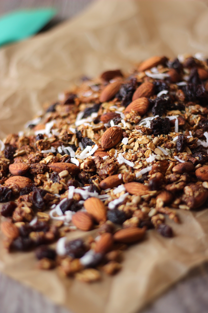 Easy Simple Granola recipe thats refined sugar free!