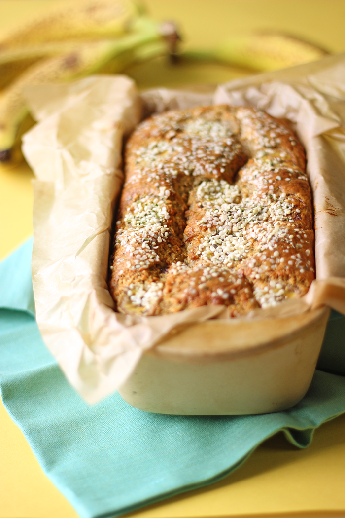 One Bowl Hemp Banana Bread Recipe 