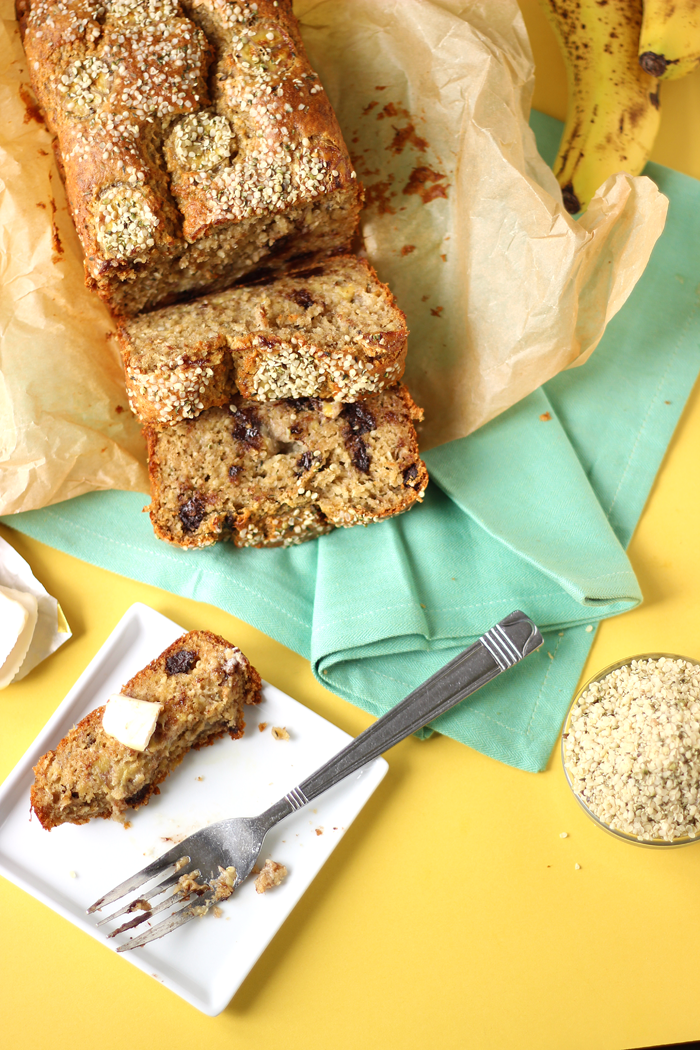 One Bowl Hemp Banana Bread Recipe 