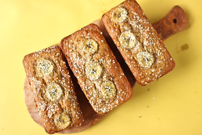 One Bowl Hemp Banana Bread Recipe 