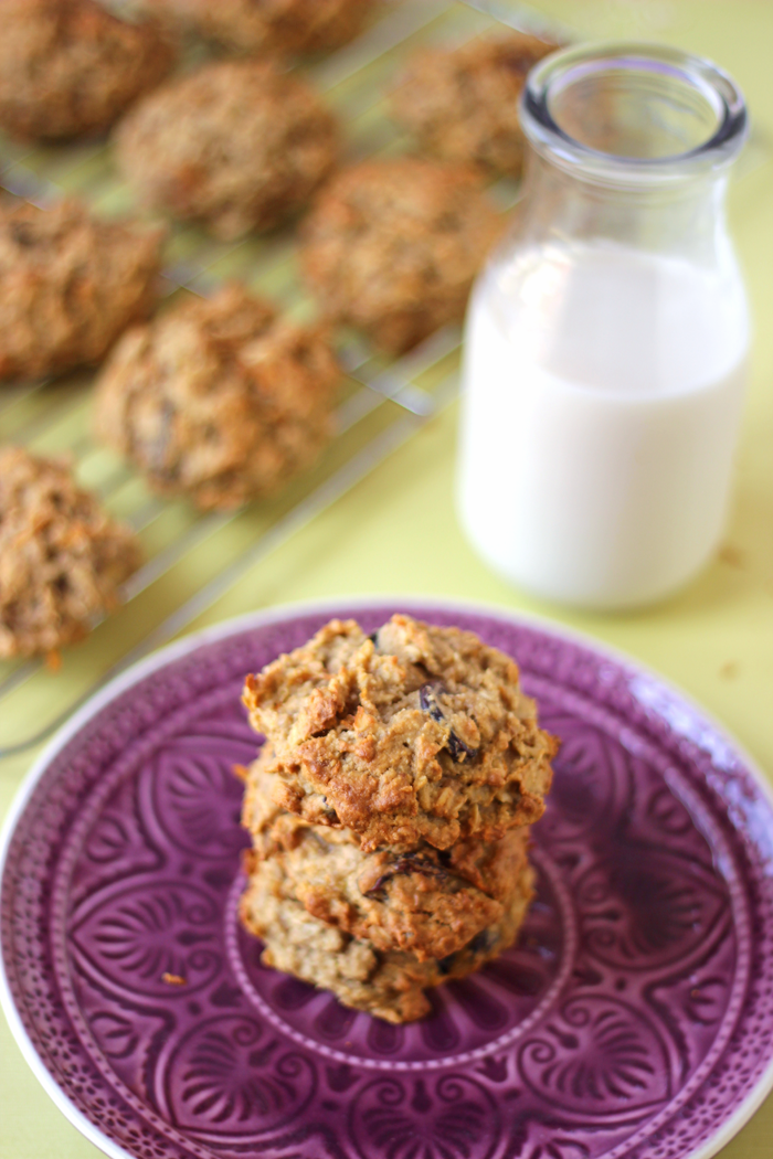 Make busy mornings a breeze with a batch of these chewy Gluten Free Breakfast cookies. They’re filled with veggies, nuts and fruit, and are sure to keep you going all morning long.