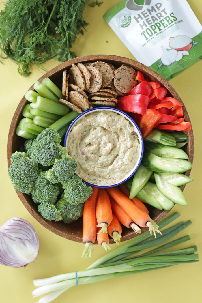 The BEST Garden Veggie Dip | DAIRY-FREE