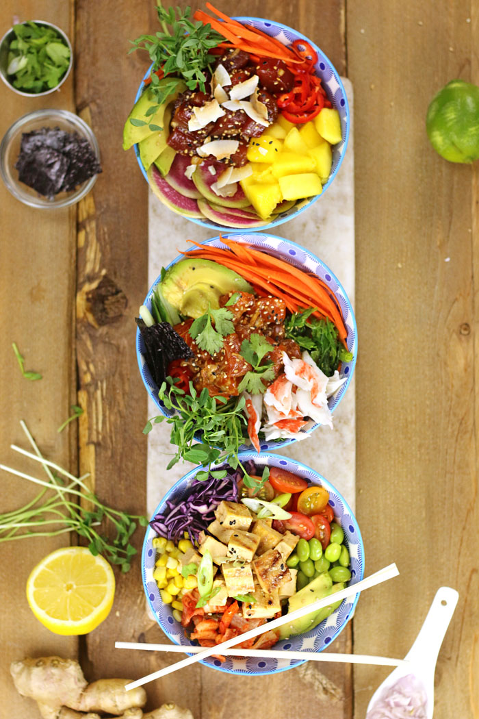 How to Build the PERFECT POKE BOWL - 3 WAYS!