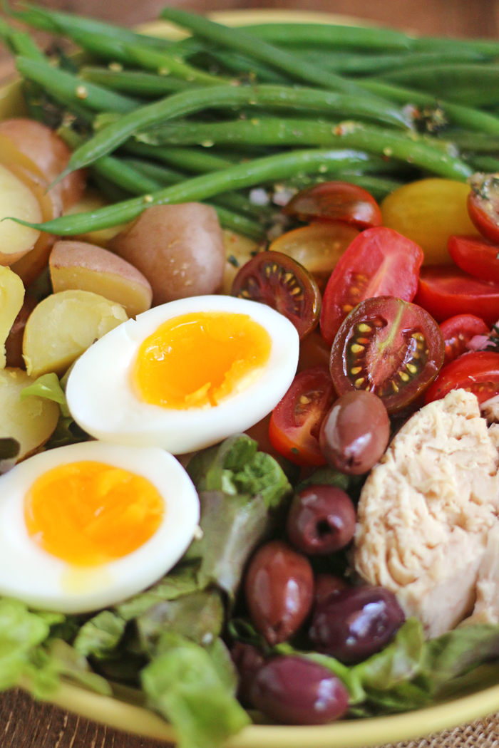 A Healthy Classic Nicoise Salad with a Simple French Vinaigrette. GF & DF