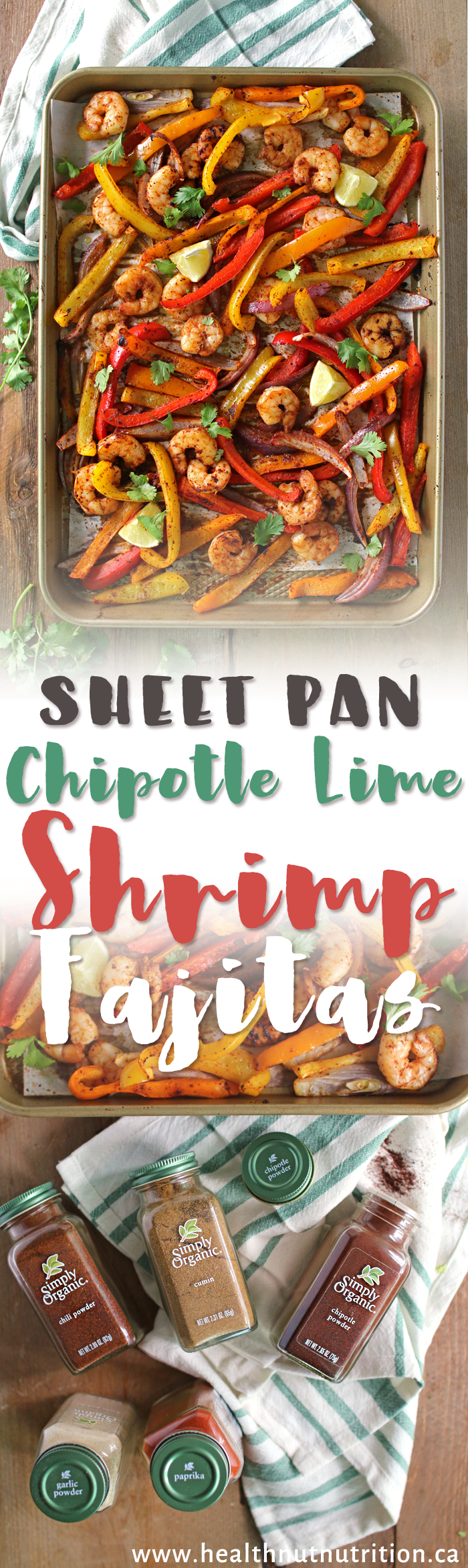 30 Min Easy Shrimp Fajitas! #ad @simplyorganicfoods