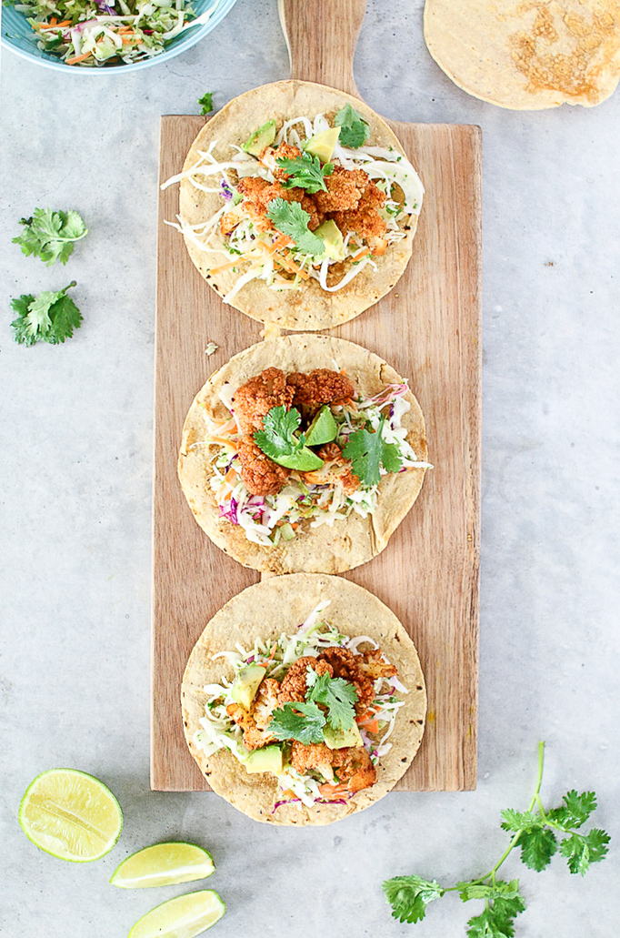 Simple Cauliflower Tacos - Healthnut Nutrition