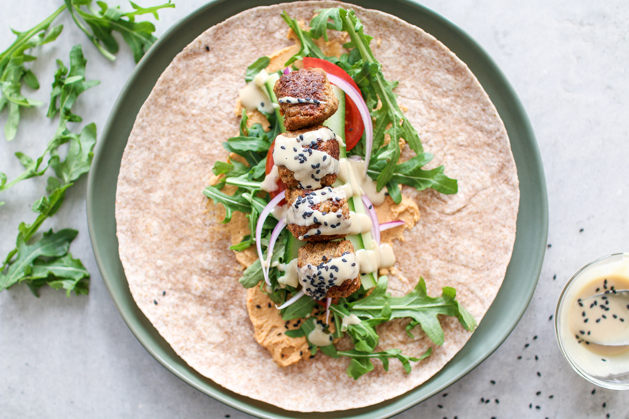 5Minute Falafel Wraps Healthnut Nutrition