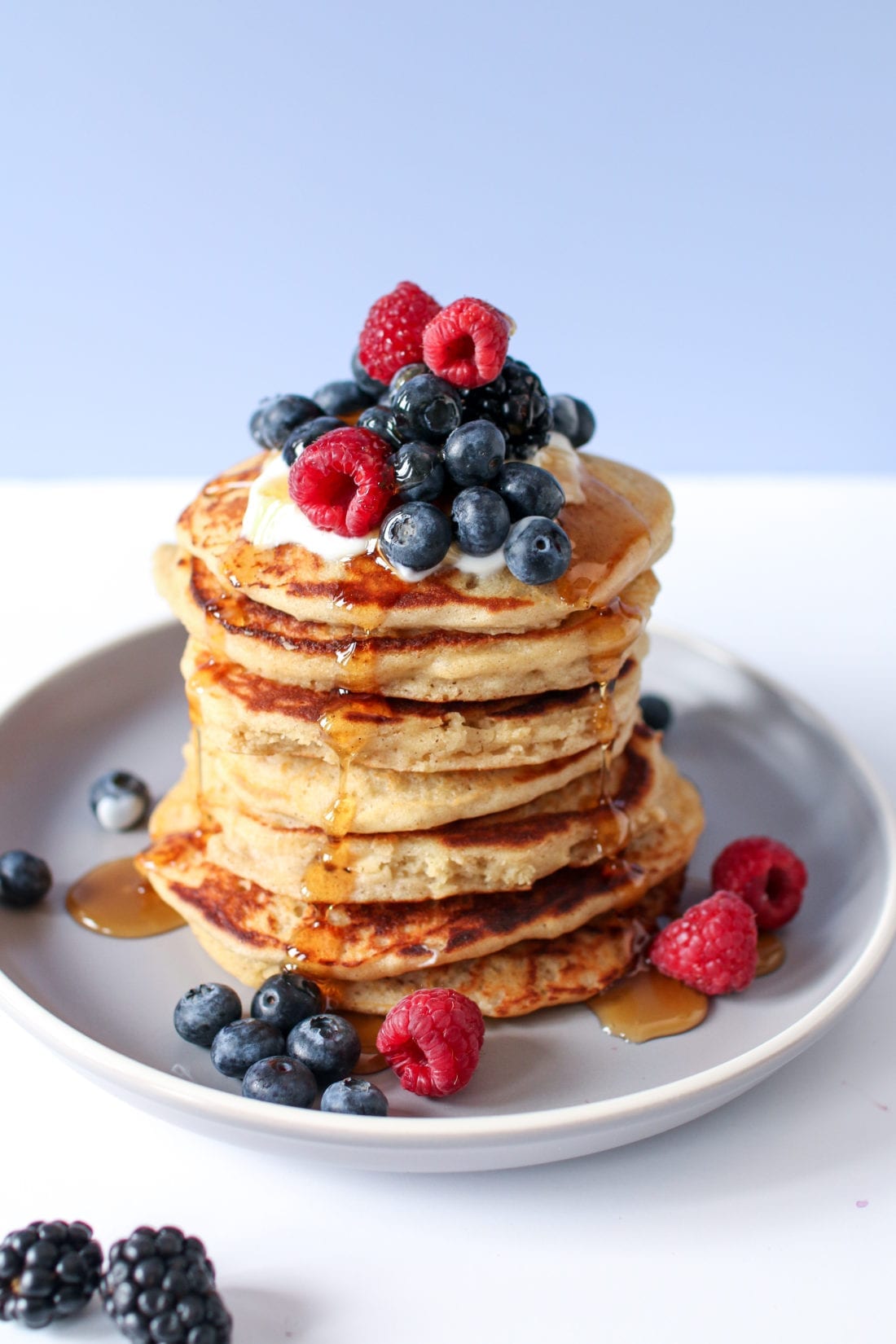 The fluffiest pancakes made with wholesome ingredients that are gluten-free; these are perfect for your next Sunday feast.