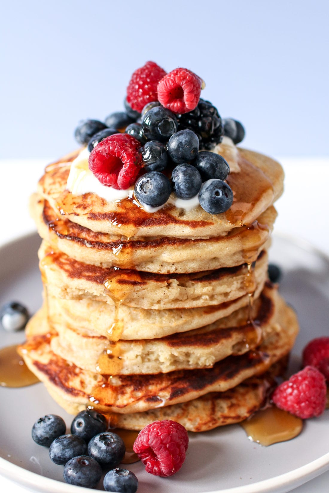 The fluffiest pancakes made with wholesome ingredients that are gluten-free; these are perfect for your next Sunday feast.