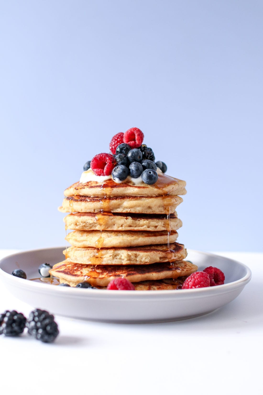 The fluffiest pancakes made with wholesome ingredients that are gluten-free; these are perfect for your next Sunday feast.