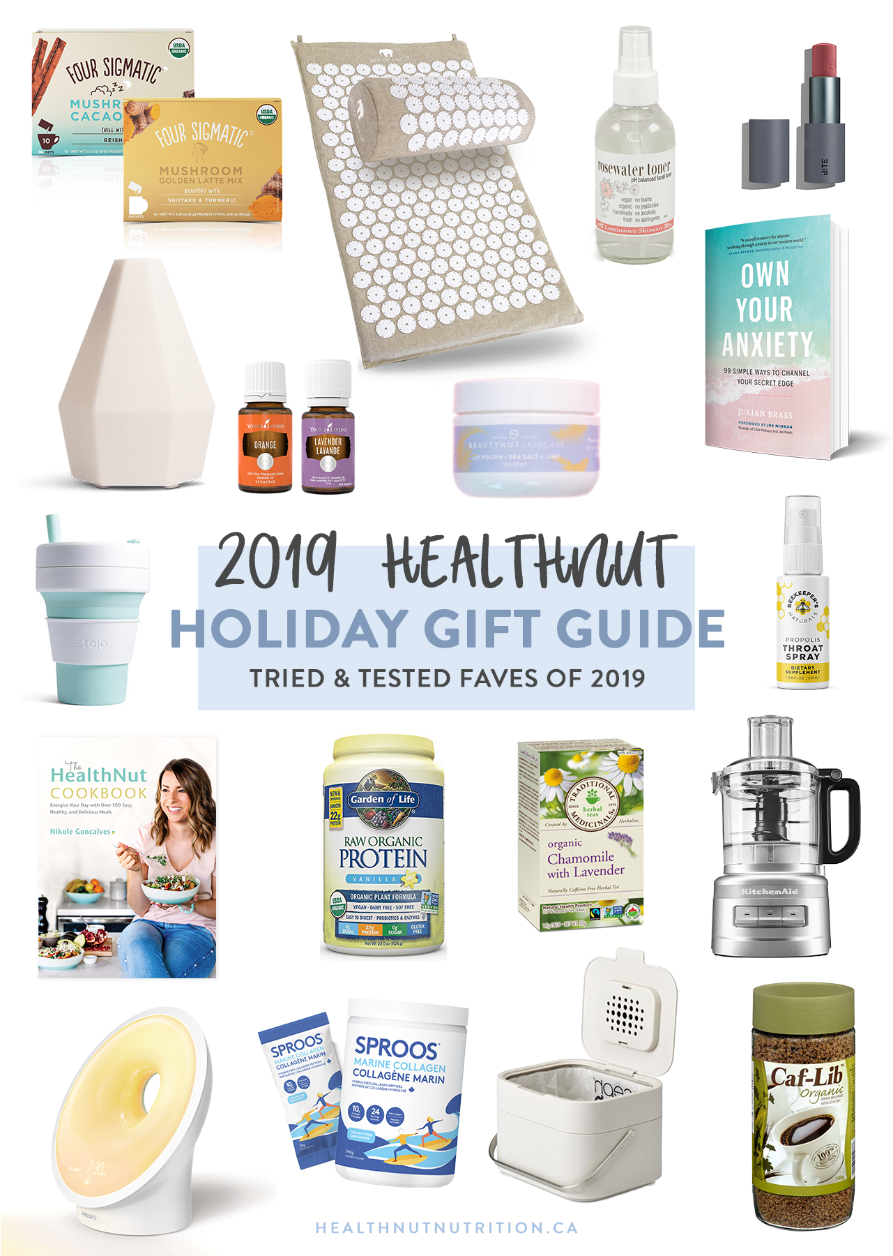 Welcome to the second annual HealthNut Holiday Gift Guide! The ultimate holiday gift guide for the HealthNut, wellness, or yoga enthusiast in your life! 