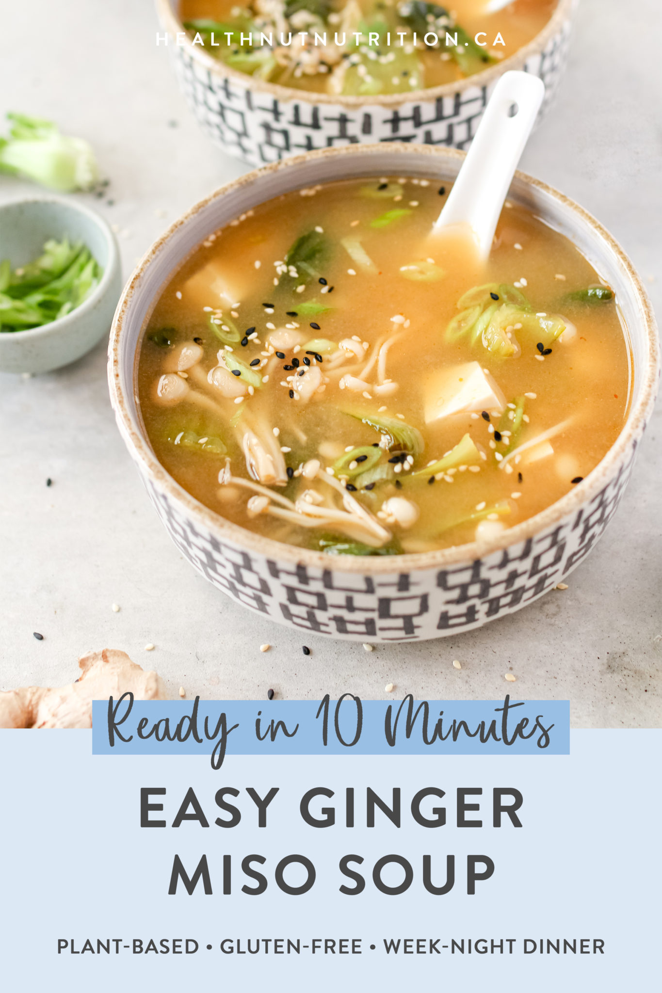 Easy Ginger Miso Soup Healthnut Nutrition