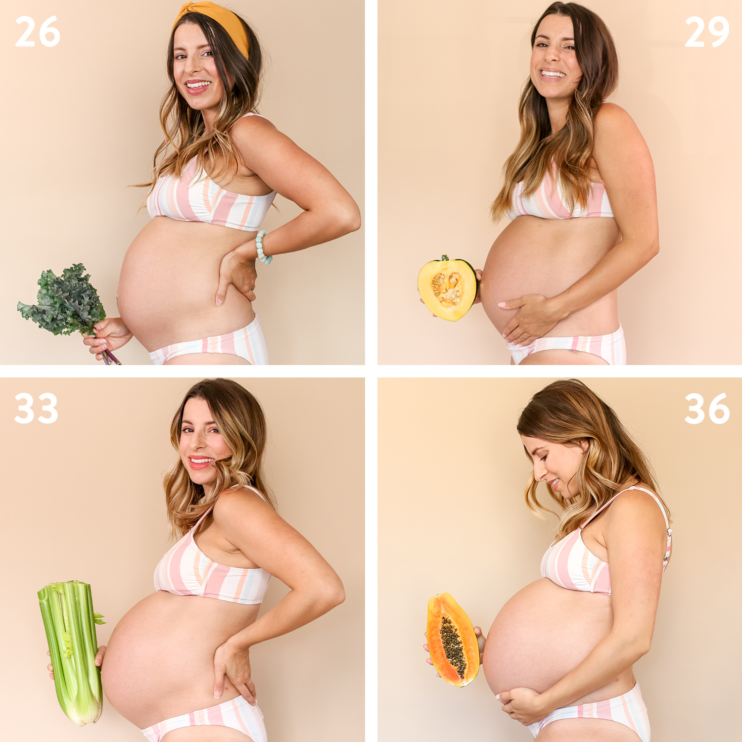 9 month pregnancy transformation, week by week progress in photos! Watch my bump grow from 13 weeks to 40 weeks!