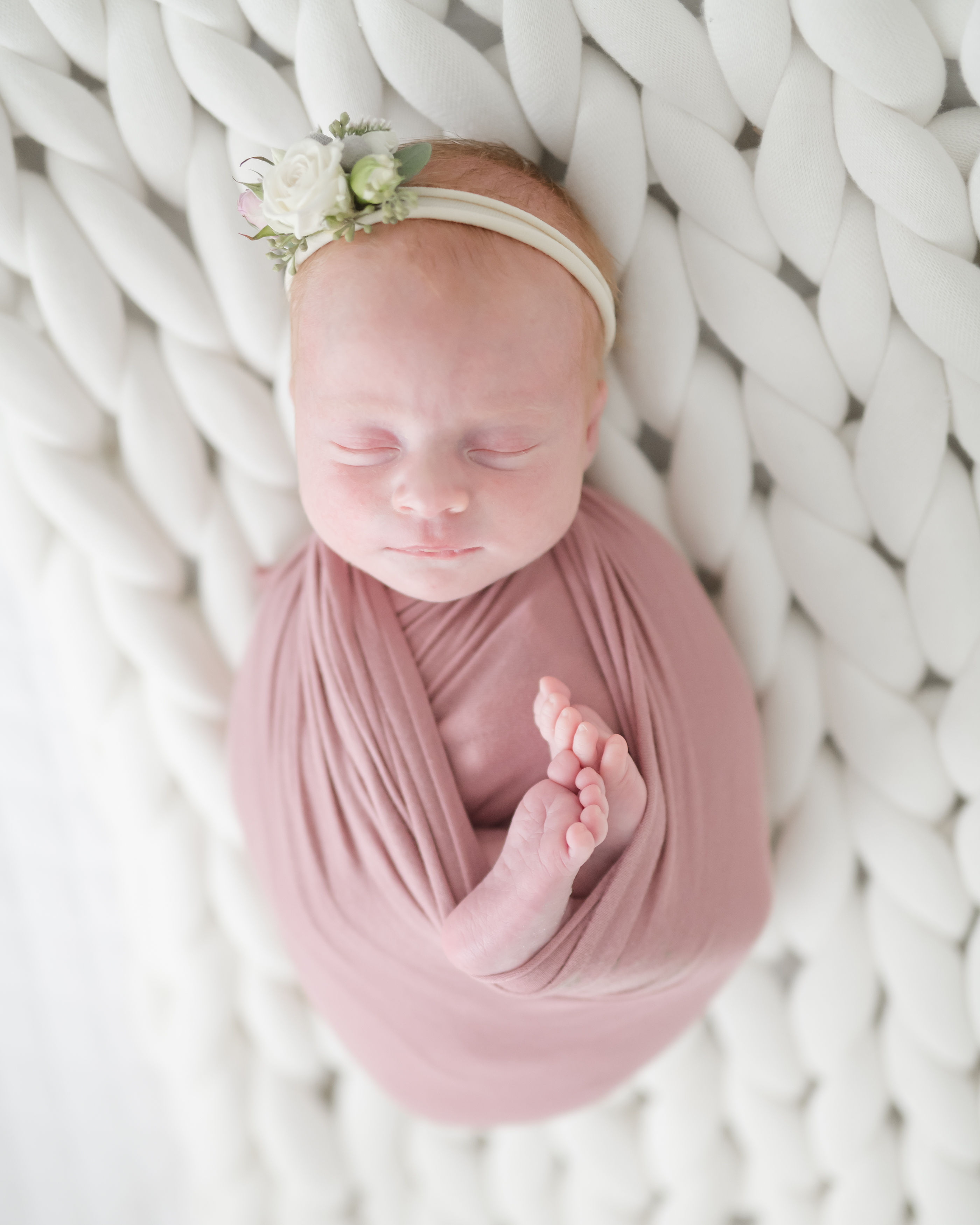Boho floral newborn photoshoot with our 2.5 day old baby girl! Styled newborn photoshoot inspiration with Mom, Dad, baby and doggie!